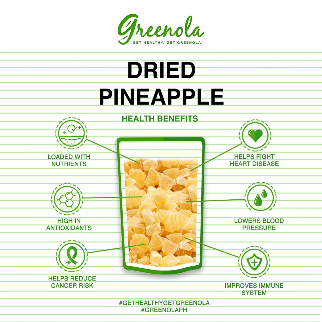 Greenola Pineapple (Dried, Chunk) 100g Greenola