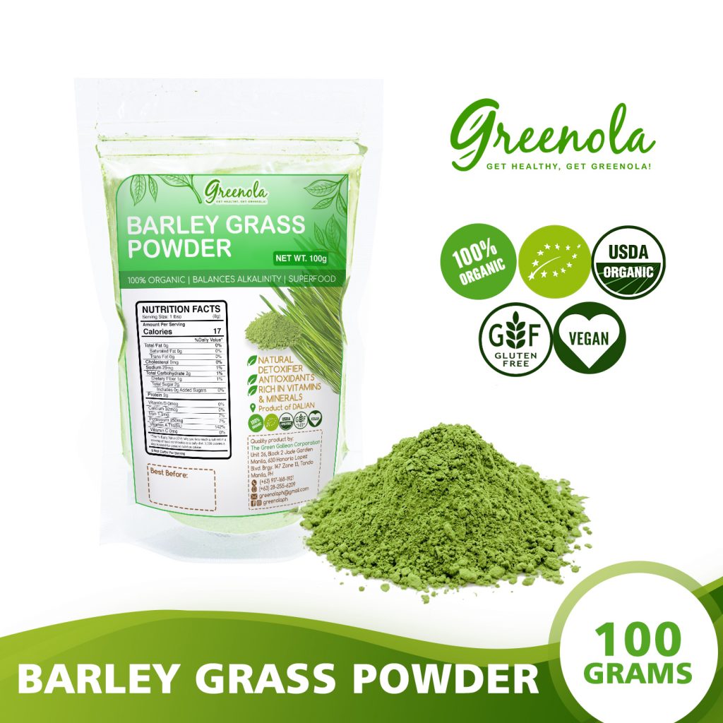 Greenola Organic Barley Grass Powder (Raw) 100g Greenola