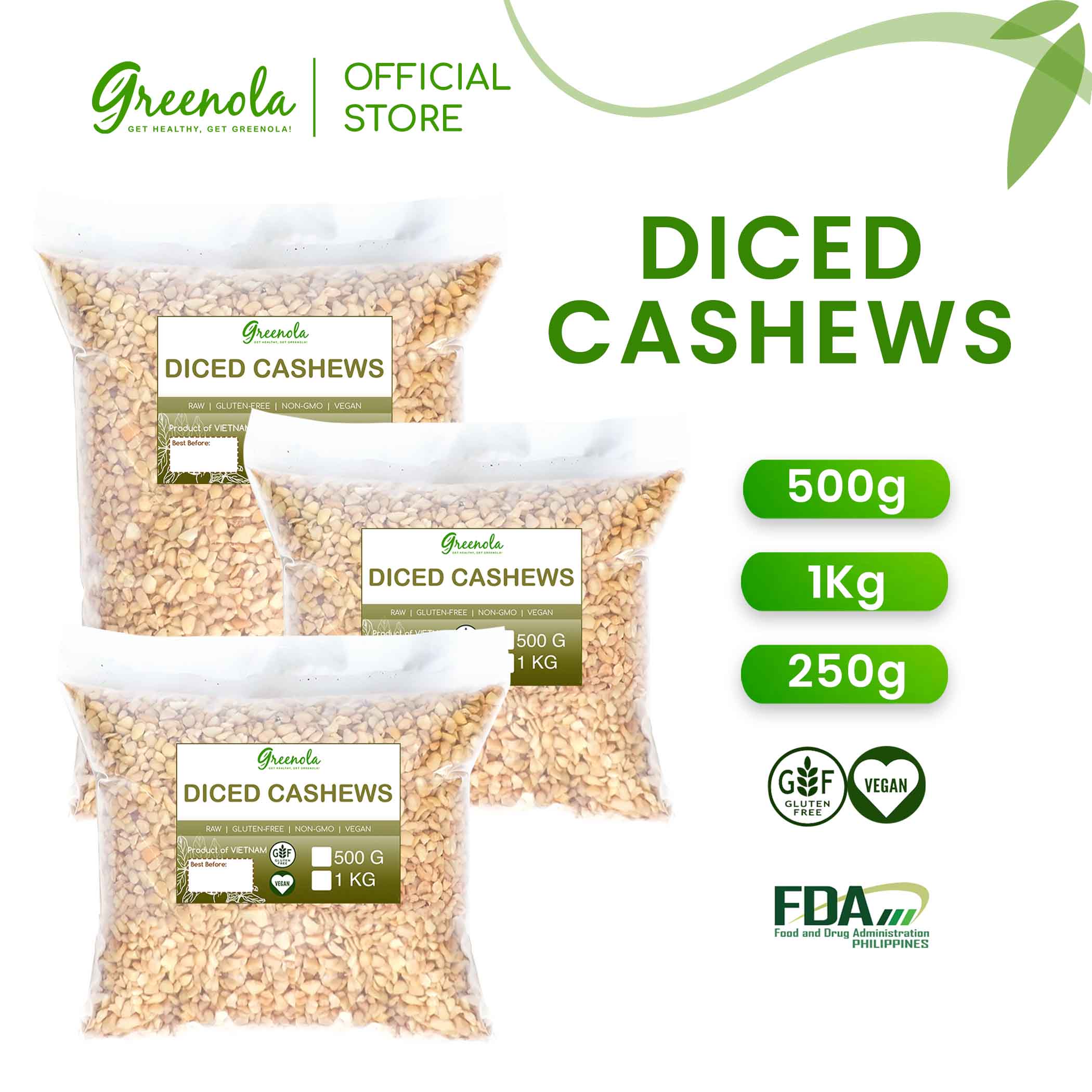 Diced Cashews
