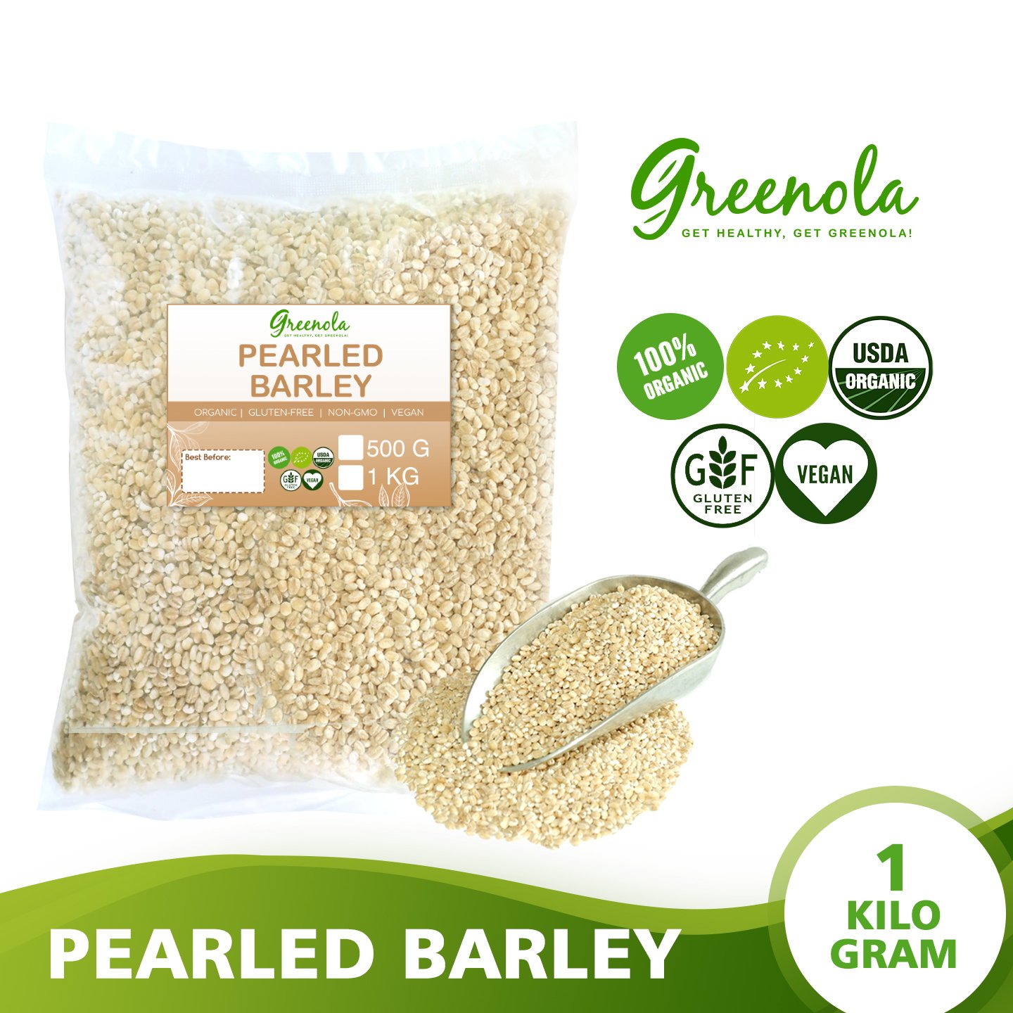 Pearled Barley Bulk 1kg